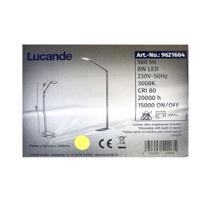 Lucande Lucande - LED Stmievateľná stojacia lampa RESI LED/8W/230V