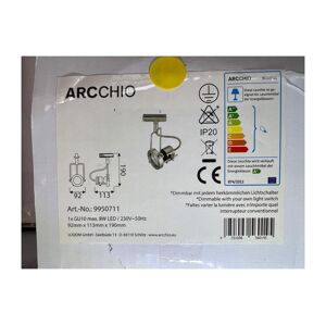 Arcchio Arcchio - LED Bodové svietidlo do lištového systému ARIKA 1xGU10/5W/230V