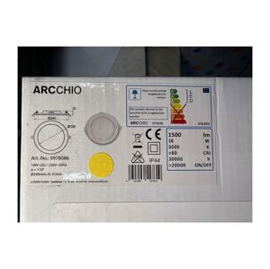 Arcchio Arcchio - LED Kúpeľňové podhľadové svietidlo JOKI LED/18W/230V