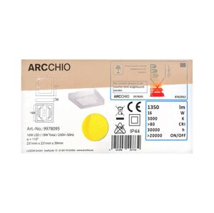 Arcchio Arcchio - LED Kúpeľňové stropné svietidlo MARLO LED/16W/230V IP44