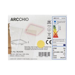 Arcchio Arcchio - LED RGBW Stmievateľné stropné svietidlo Brenda CCT LED/50W/230V + DO