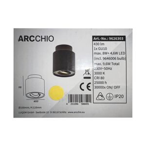 Arcchio Arcchio - LED Stmievateľné bodové svietidlo WALISA 1xGU10/8W/230V + LED/4,6W