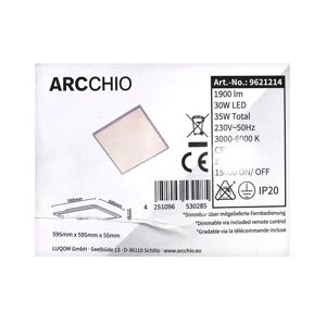 Arcchio Arcchio - LED Stmievateľné stropné svietidlo PHILIA LED/30W/230V + DO