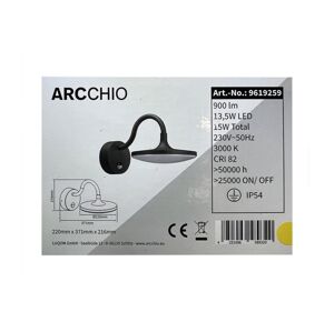Arcchio Arcchio - LED Vonkajšie nástenné svietidlo so senzorom FINERIA LED/13,5W/230V IP54
