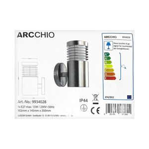 Arcchio Arcchio - Vonkajšie nástenné svietidlo ELLINA 1xE27/15W/230V