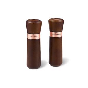 Cole&Mason Cole&Mason - Sada mlynčekov na soľ a korenie LYNDHURST ROSE GOLD 2 ks 18,5 cm jaseň