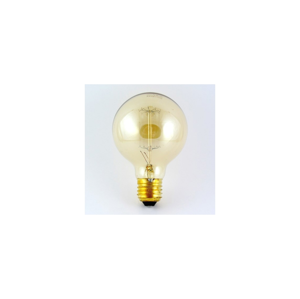 Priemyselná dekoračná stmievateľná žiarovka VINTAGE G80 E27/40W/230V 2000K