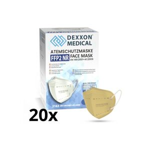 DEXXON MEDICAL Respirátor FFP2 NR béžová 20ks