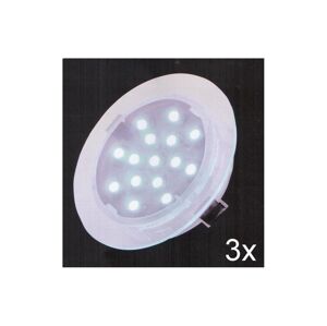 Fulgur Fulgur 21072 - SADA 3x LED Podhľadové svietidlo ELESPOT 1xLED/0,7W/230V IP44