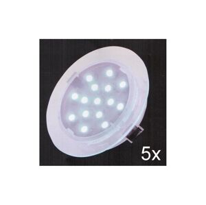 Fulgur Fulgur 21073 - SADA 5x LED Podhľadové svietidlo ELESPOT 1xLED/0,7W/230V IP44