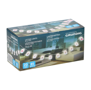 Grundig Grundig - LED Pásik s 85 písmenami 20xLED/2xAA