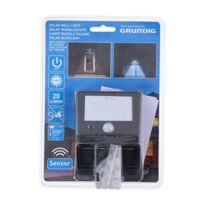 Grundig Grundig - LED Solárne svietidlo so senzorom 1xLED/0,25W/1xAA
