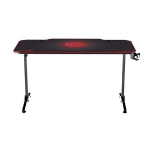 Herný stôl 140 x 66 cm čierna/červená