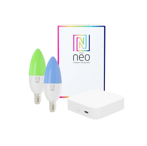 Neo  NEO - SADA 2x LED RGB Stmievateľná žiarovka E14/5W/230V + BRIDGE PRO NEO SUE