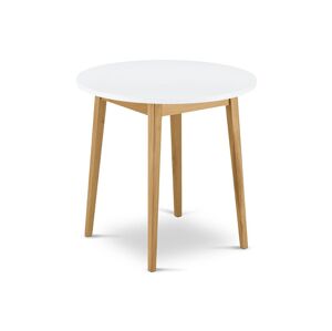 Konsimo Sp. z o.o. Sp. k. Jedálenský stôl FRISK 75x80 cm biela/hnedá