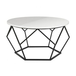 HowHomely Konferenčný stolík DIAMOND 40x70 cm čierna/biela