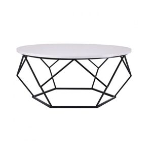 HowHomely Konferenčný stolík DIAMOND 41,5x90 cm čierna/biela