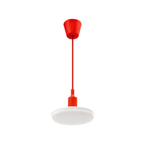 LED Luster na lanku ALBENE 1xE27/18W/230V červená