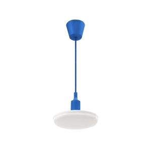 LED Luster na lanku ALBENE 1xLED/18W/230V modrá