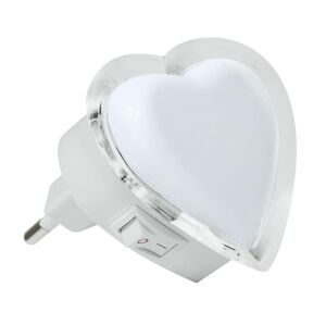 Polux LED Nočné svetlo do zásuvky 0,4W/230V biele srdce