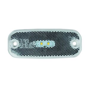 LED Obrysové svietidlo SINGLE LED/0,2W/12-24V IP67 strieborná