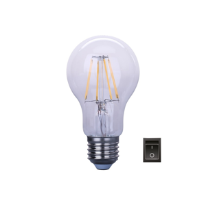 IMMAX LED žiarovka Filament LED E27/230V A60 6,5W 2700K teplá biela 806lm step Dim