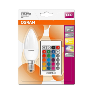 Osram LED Stmievateľná žiarovka RGB STAR E14/4,5W/230V 2700K – Osram