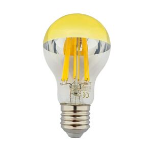 LED Žiarovka so zrkadlovým vrchlíkom DECOR MIRROR A60 E27/12W/230V zlatá 4200K