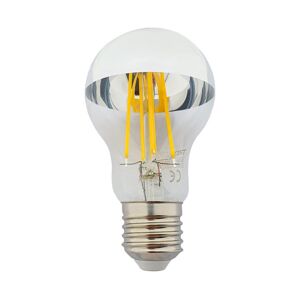LED Žiarovka so zrkadlovým vrchlíkom DECOR MIRROR A60 E27/8W/230V 4200K strieborná