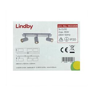 Lindby Lindby - Bodové svietidlo JOFFREY 3xGU10/50W/230V
