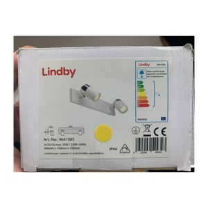 Lindby Lindby - Kúpeľňové bodové svietidlo KARDO 2xGU10/35W/230V IP44