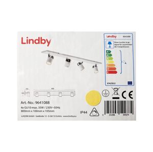 Lindby Lindby - Kúpeľňové bodové svietidlo KARDO 4xGU10/35W/230V IP44