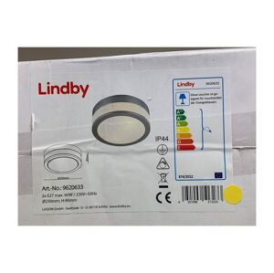 Lindby Lindby - Kúpeľňové stropné svietidlo FLAVI 2xE27/60W/230V IP44 lesklý chróm