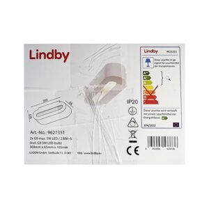 Lindby Lindby - LED Nástenné svietidlo FIONI 2xG9/3W/230V