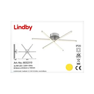 Lindby Lindby - LED RGB Stmievateľné stropné svietidlo LANSSON 3xLED/9W/230V + DO