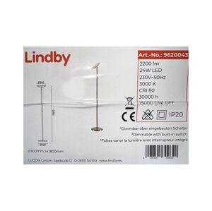 Lindby Lindby - LED Stmievateľná dotyková stojacia lampa MALEA LED/24W/230V