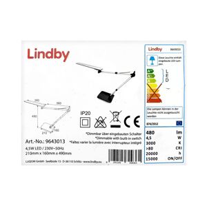 Lindby Lindby - LED Stmievateľná dotyková stolná lampa FELIPE LED/4,5W/230V