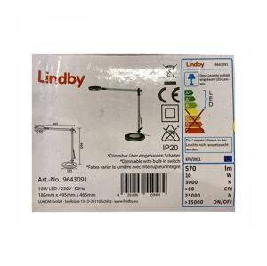 Lindby Lindby - LED Stmievateľná dotyková stolná lampa RILANA LED/10W/230V
