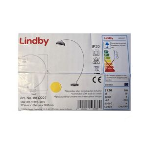 Lindby Lindby - LED Stmievateľná stojacia lampa ZARA LED/18W/230V