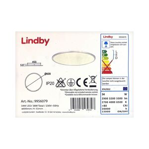 Lindby Lindby - LED Stmievateľné stropné svietidlo NARIMA LED/33W/230V + DO