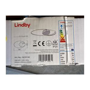 Lindby Lindby - LED Stmievateľné stropné svietidlo XENIAS LED/20W/230V