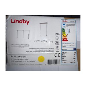 Lindby Lindby - LED Stmievateľný luster na lanku AURON 2xLED/12W/230V