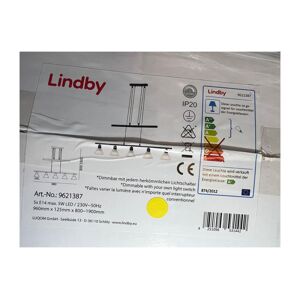 Lindby Lindby - LED Stmievateľný luster na lanku ELEASA 5xE14/5W/230V