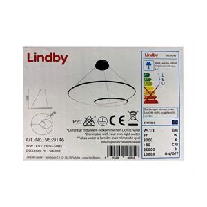 Lindby Lindby - LED Stmievateľný luster na lanku LUCY LED/37W/230V