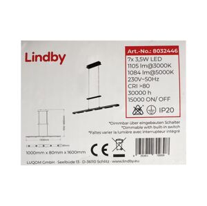 Lindby Lindby - LED Stmievateľný luster na lanku NAIARA 7xLED/4W/230V