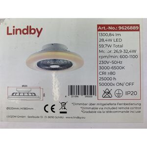 Lindby Lindby - LED Stmievateľný stropný látor YUNUS LED/28,4W/230V