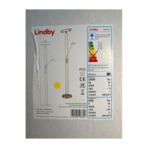 Lindby Lindby - LED Stojacia lampa LED/20W/230V + LED/5W/230V