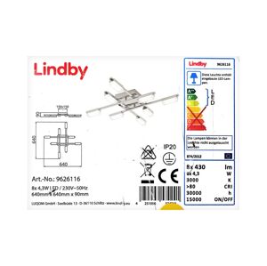 Lindby Lindby - LED Stropné svietidlo MALLY 8xLED/4,3W/230V