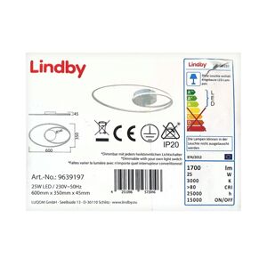 Lindby Lindby - LED Stropné svietidlo XENIAS LED/25W/230V
