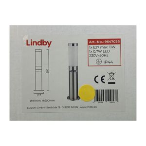 Lindby Lindby - LED Vonkajšia lampa BINKA 1xE27/11W/230V + LED/0,7W IP44